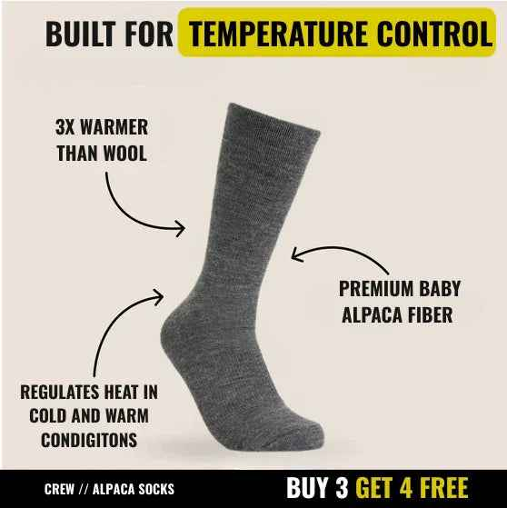 Alpaca Crew Socks - Everyday