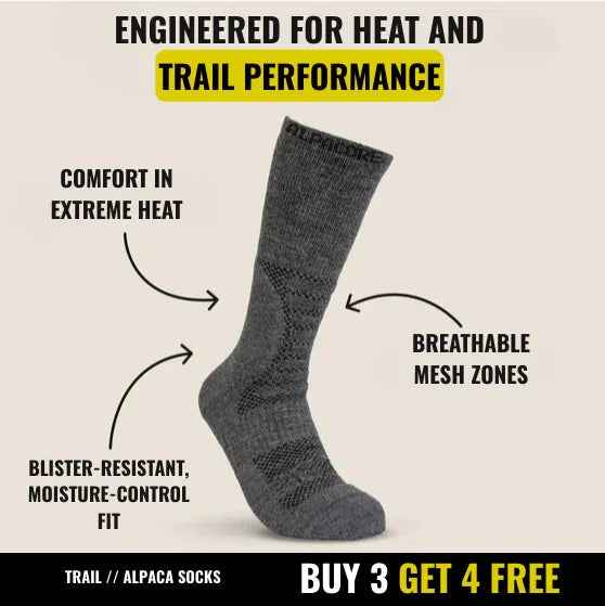 Alpaca Hiking Socks - Trail Crew