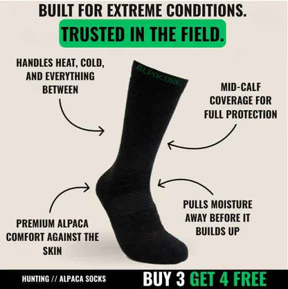 Alpaca Hunting Socks - Thermal