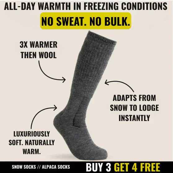 Alpaca Ski Socks - Over The Calf